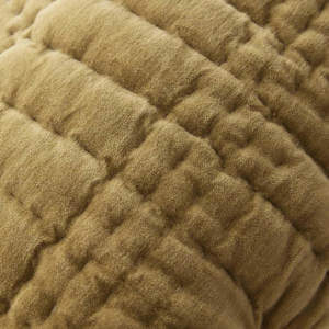 Laura Ashley Scalloped Ochre Yellow Cushion